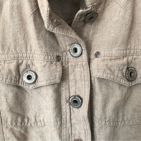 Point Zero Linen Blend Utility Jacket Large - Picture 4 of 7